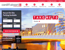 Tablet Screenshot of cardiff-airport.com